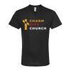 Unisex Poly-Rich V-Neck T-Shirt Thumbnail