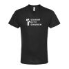 Unisex Poly-Rich V-Neck T-Shirt Thumbnail
